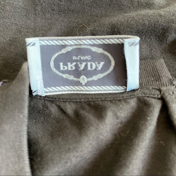 Prada | Red and Blue Plaid Sequin Short Sleeve Crew Neck Top - Picture 6 of 7